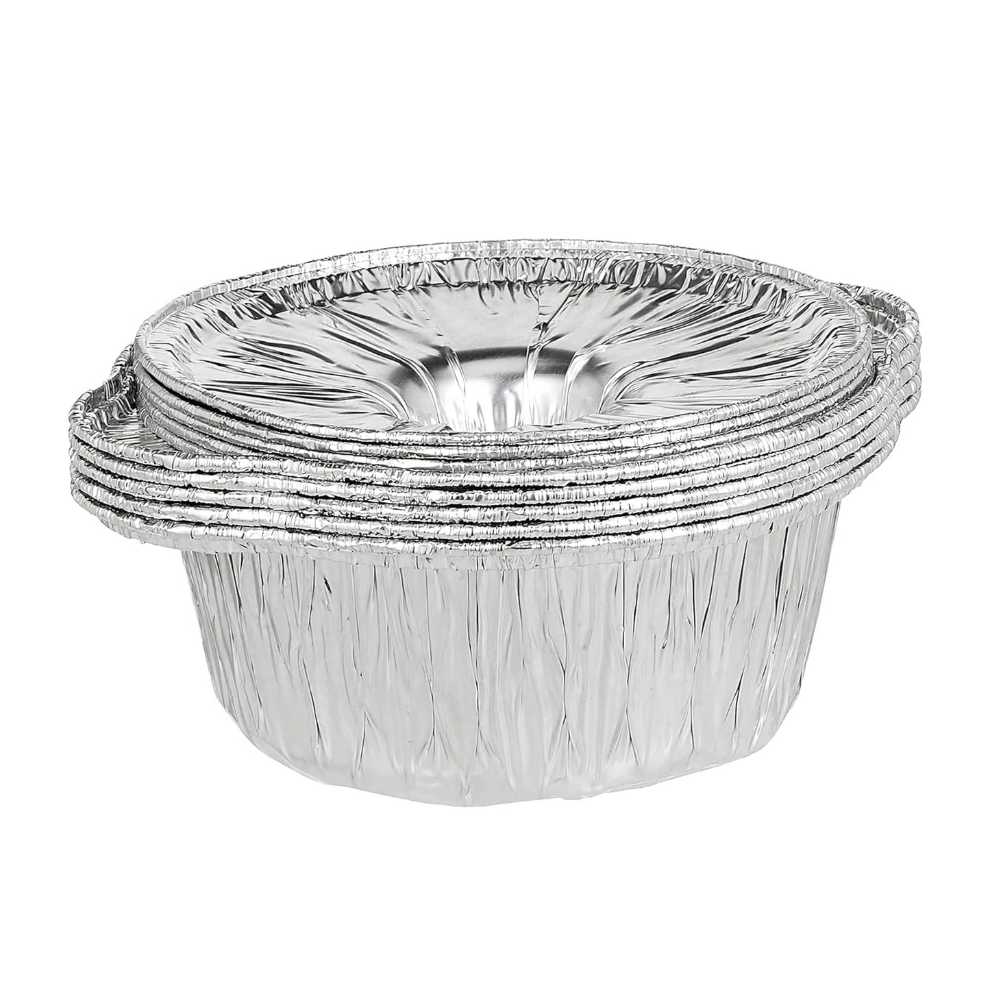 Round Aluminium Pot Container With Lid