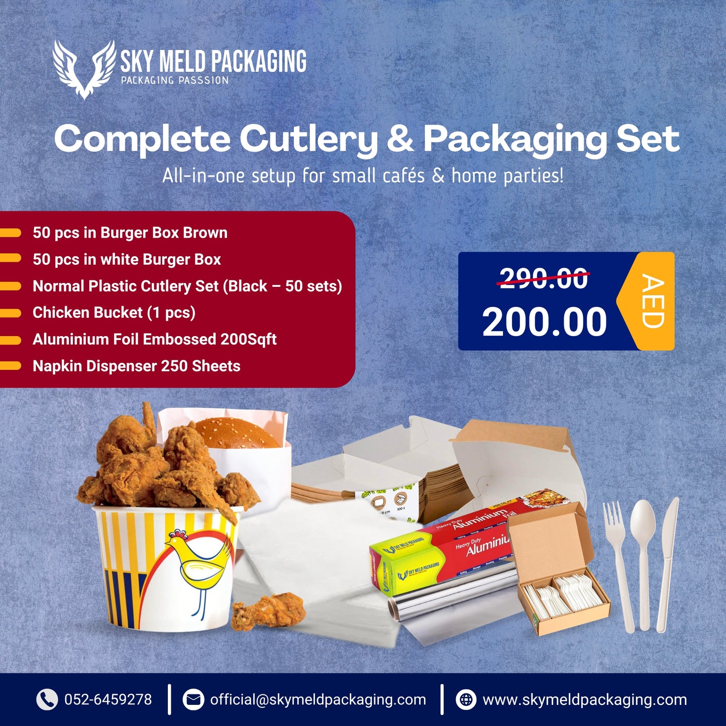 Complete Cutlery & Packaging Set