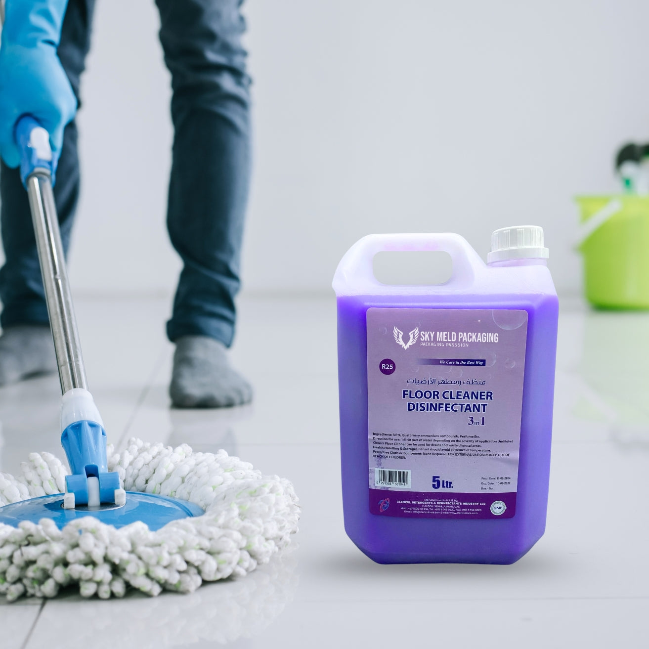 Floor Cleaner Disinfectant 3 in1