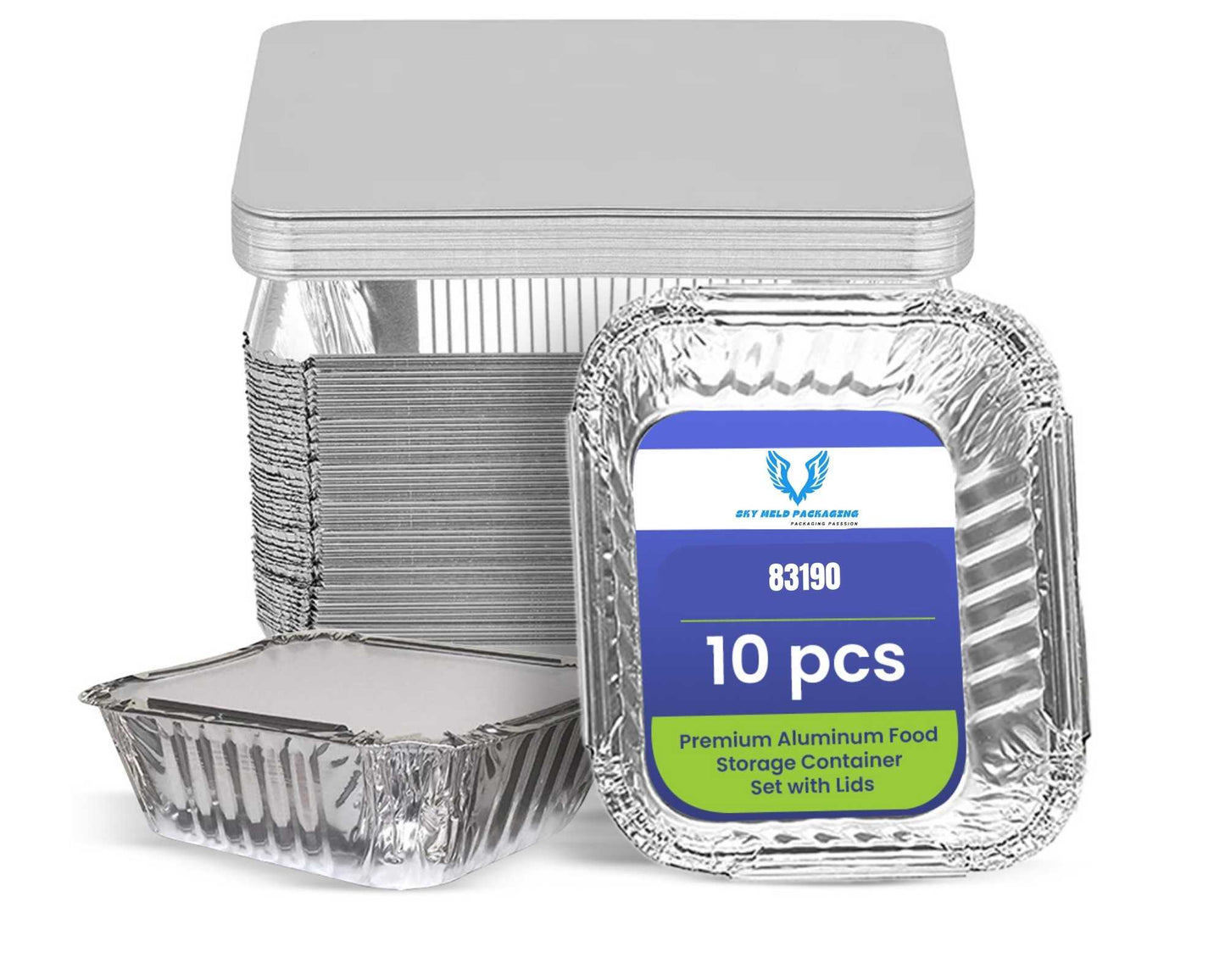 Aluminium Container 83190 is a high-grade, versatile food packaging solution