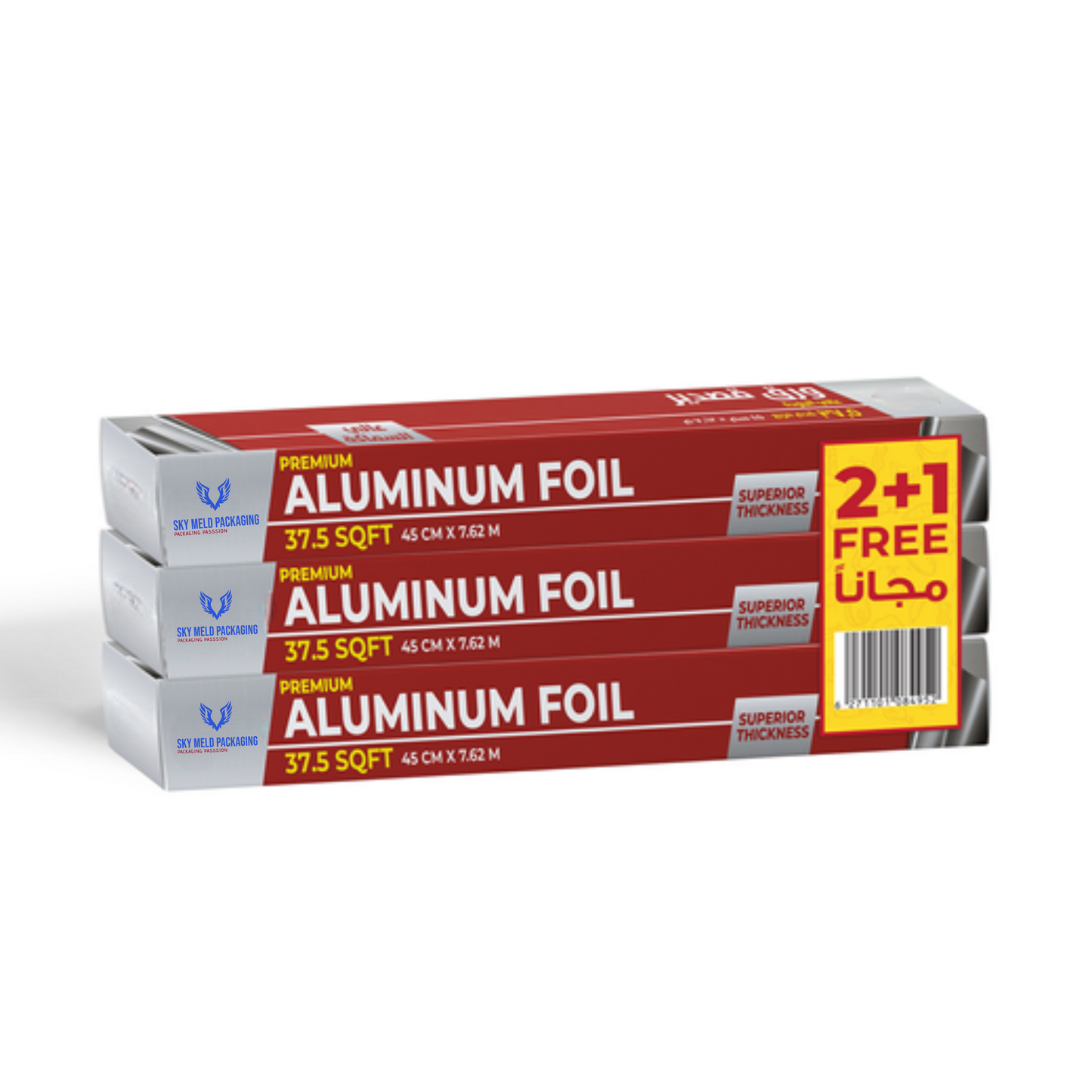 Aluminium Foil 37.5 Sqft 2+1 Free Offer Pack