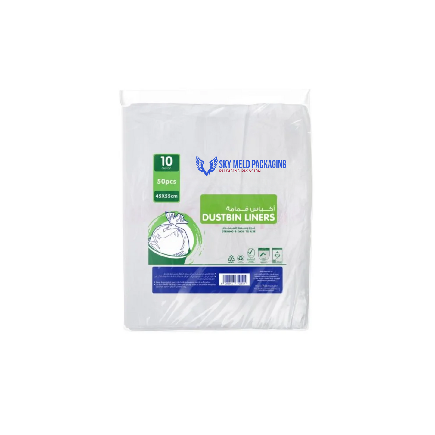 Dustbin Bag White 45 x 55 Cm