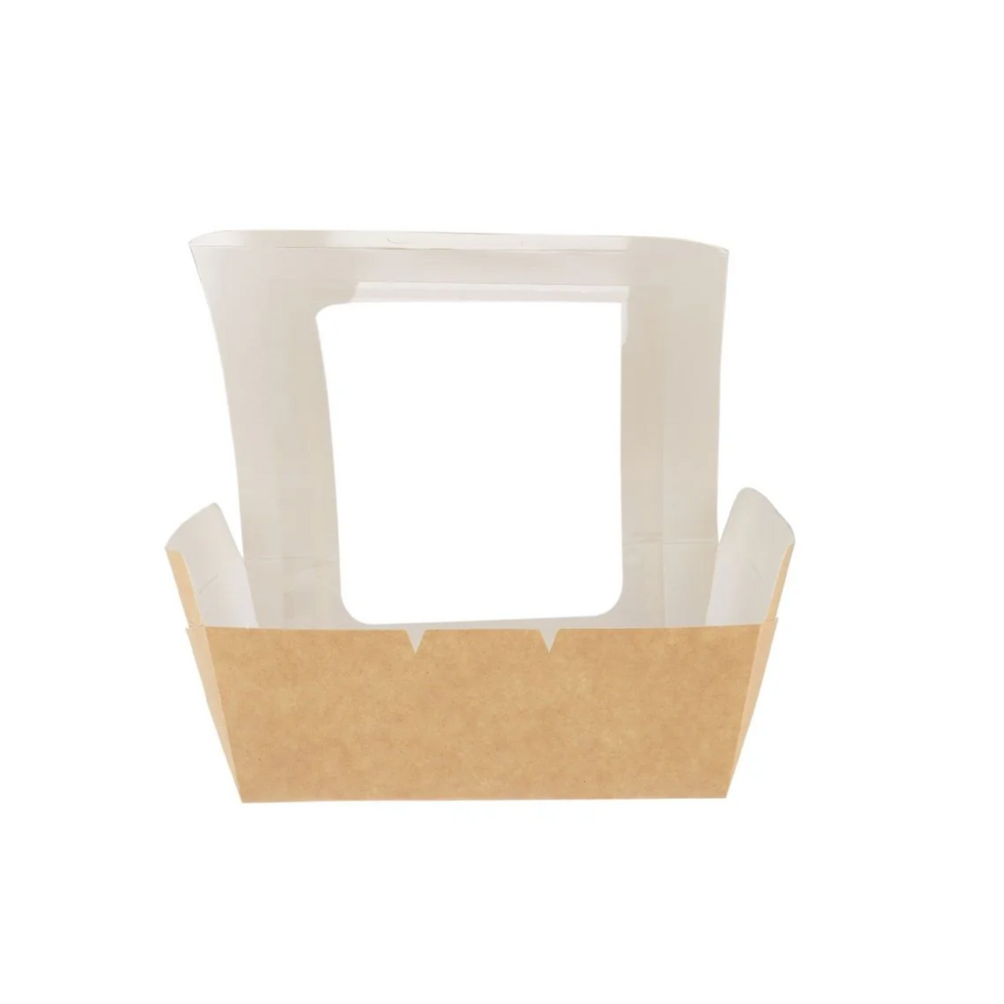 Kraft Box with Wider Window 13X13 Cm