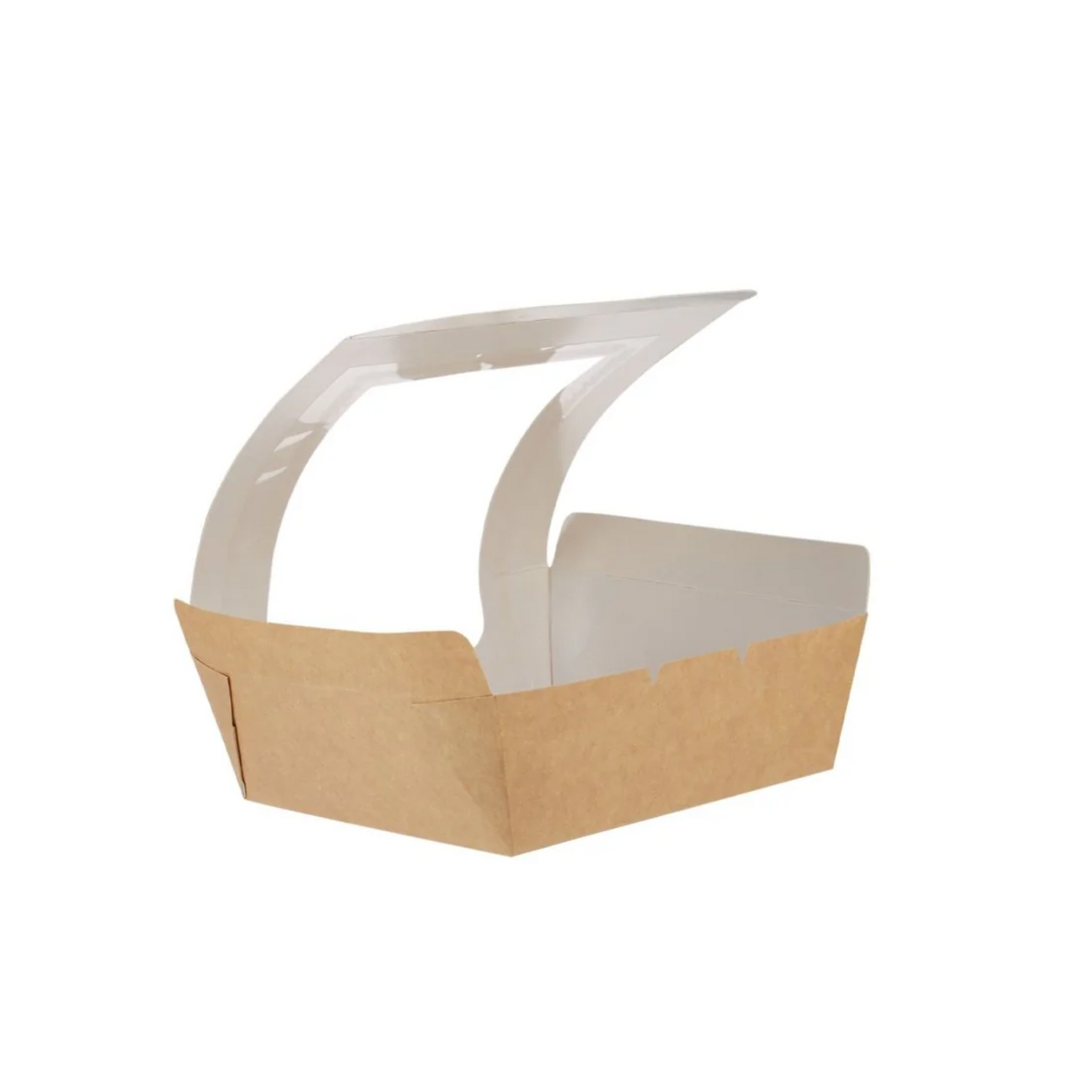 Kraft Box with Wider Window 13X13 Cm