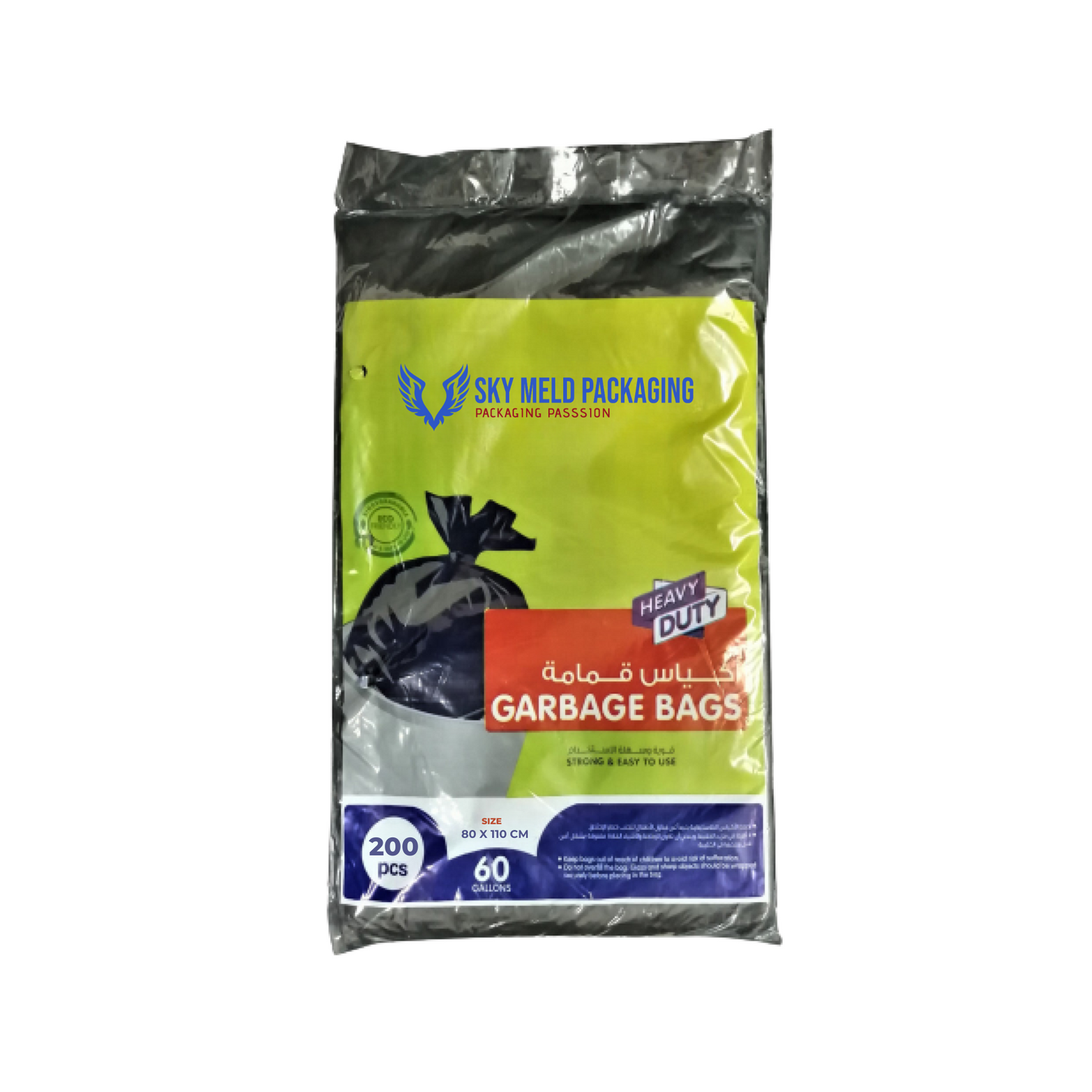 LD Clear Garbage Bag 80 x 110 cm Large 200 Pieces