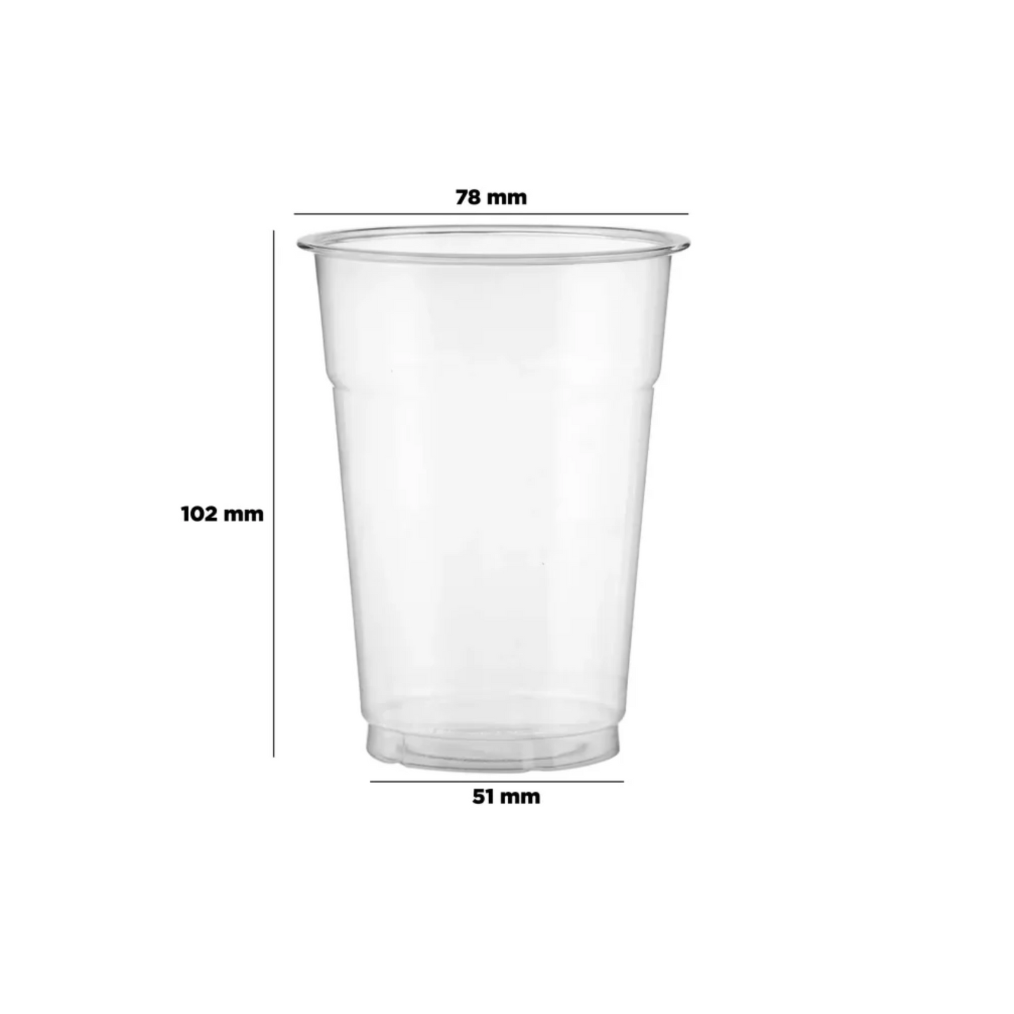 PET Clear Juice Cup 78 Diameter