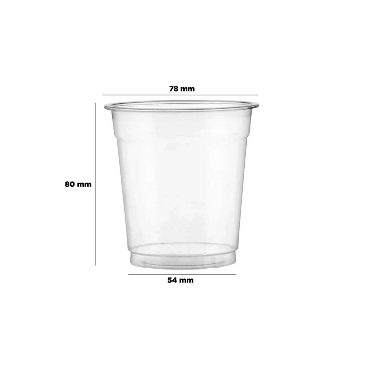 PET Clear Juice Cup 78 Diameter