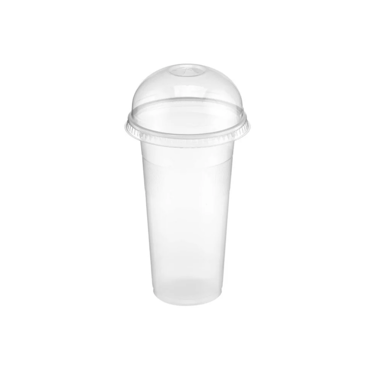 PP Plastic juice Cups (Cup + Dome Lid)