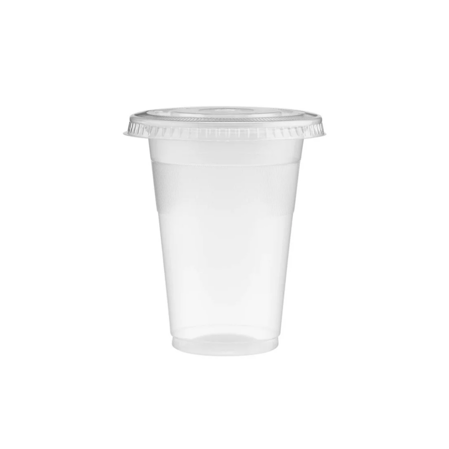 PP Plastic juice Cups (Cup + Flat Lid)