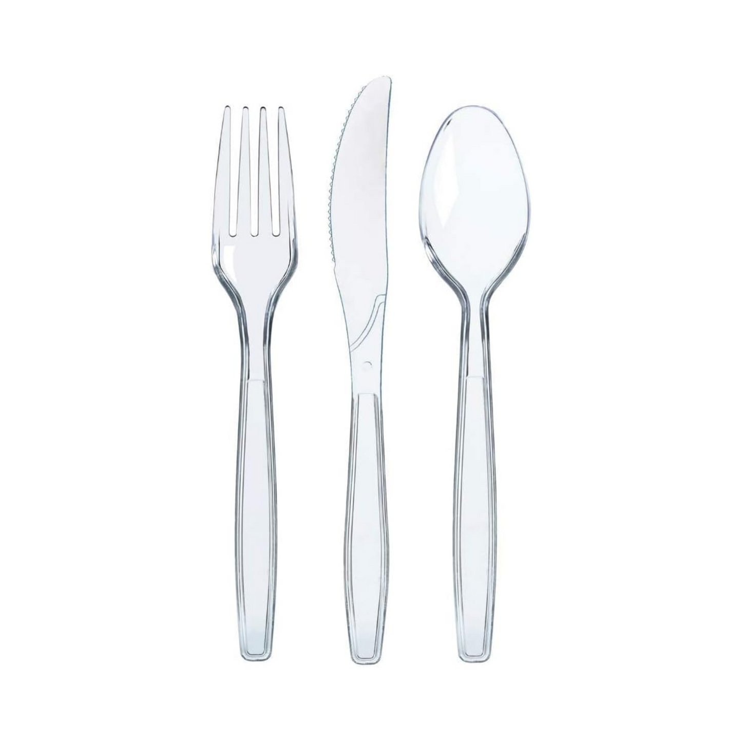 Normal Pastic Cutlery Set (knife, spoon, fork)