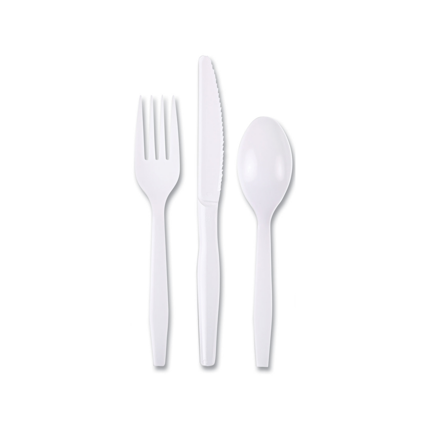 Normal Pastic Cutlery Set (knife, spoon, fork)