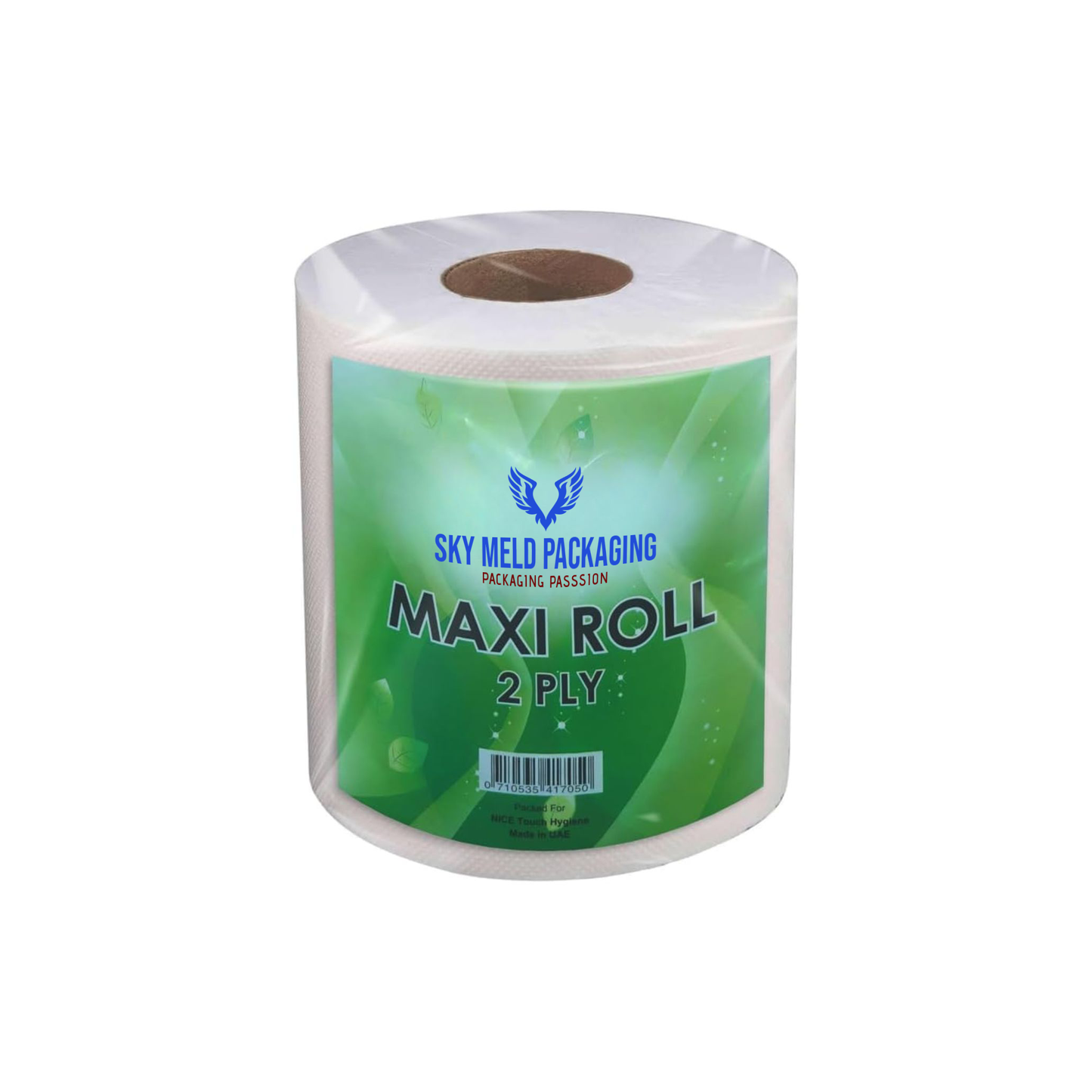 MAXI ROLL TISSUE PAPER 2 PLY EMBOSSED 600 Gram