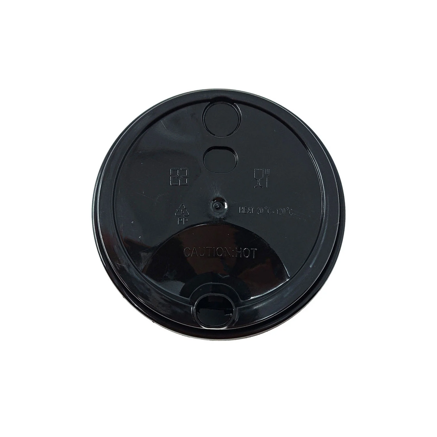 U-Shape PET Clear Cup black lid