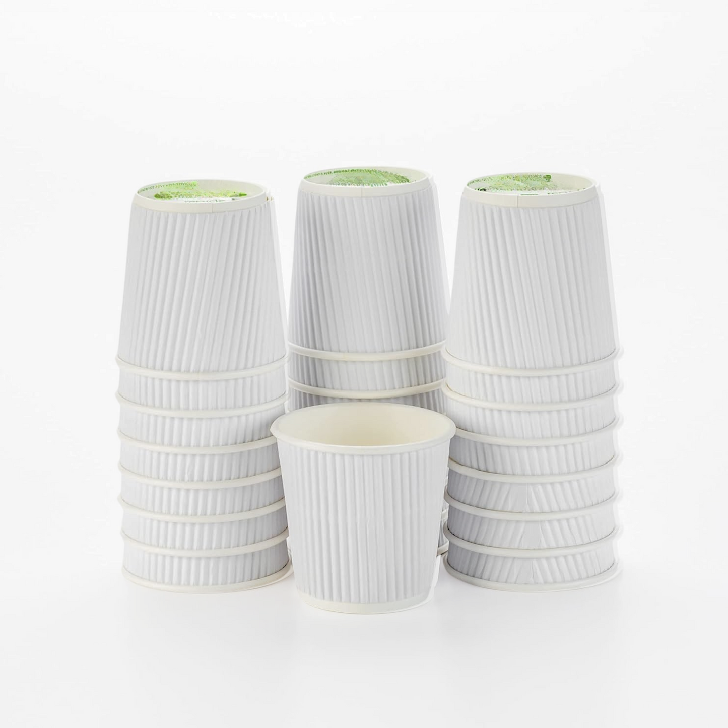White Ripple Paper Cups