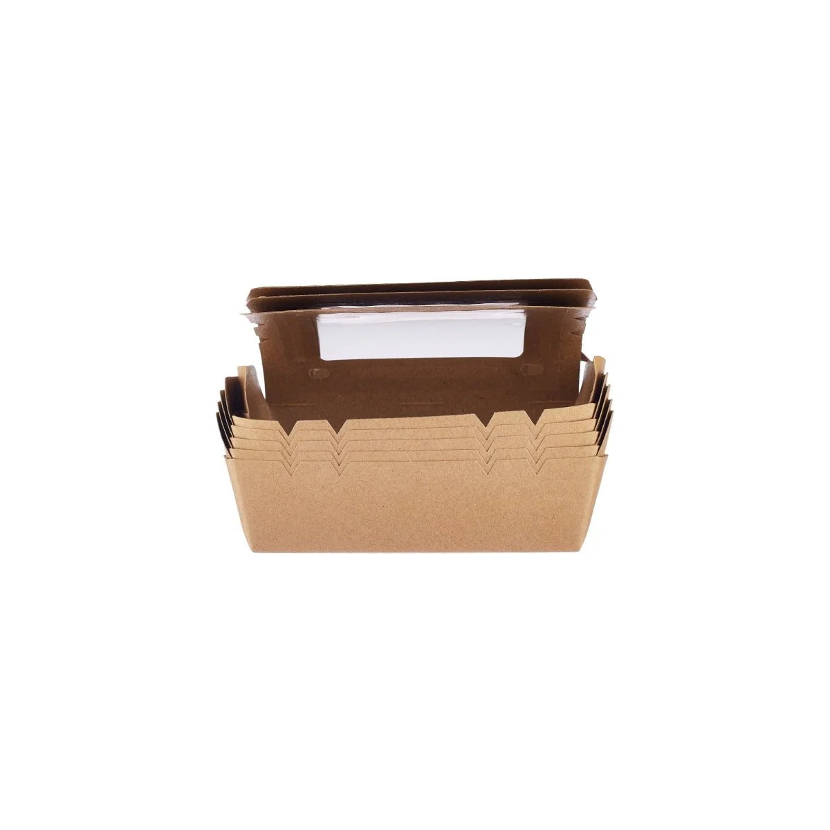 Kraft Lunch Box with Window (20 x 14 x 5 inches)