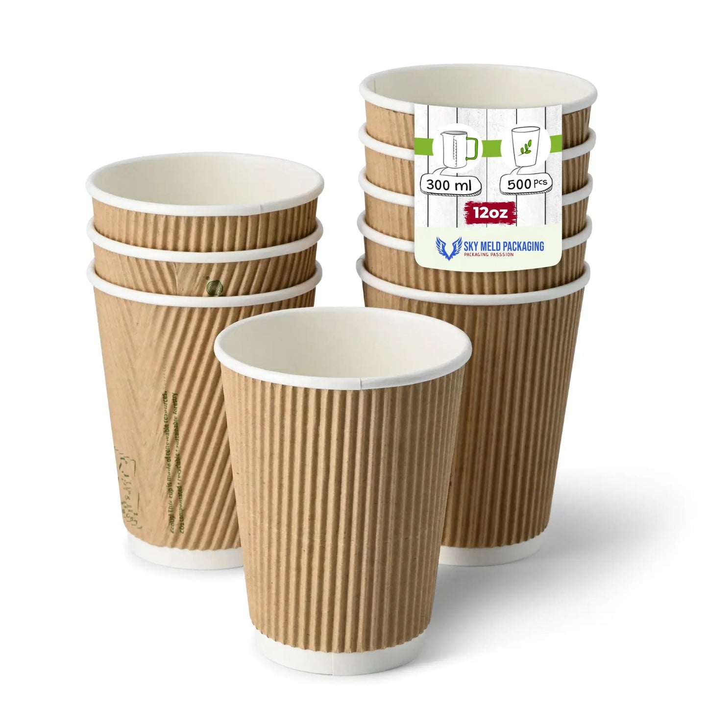Kraft Ripple Paper Cups