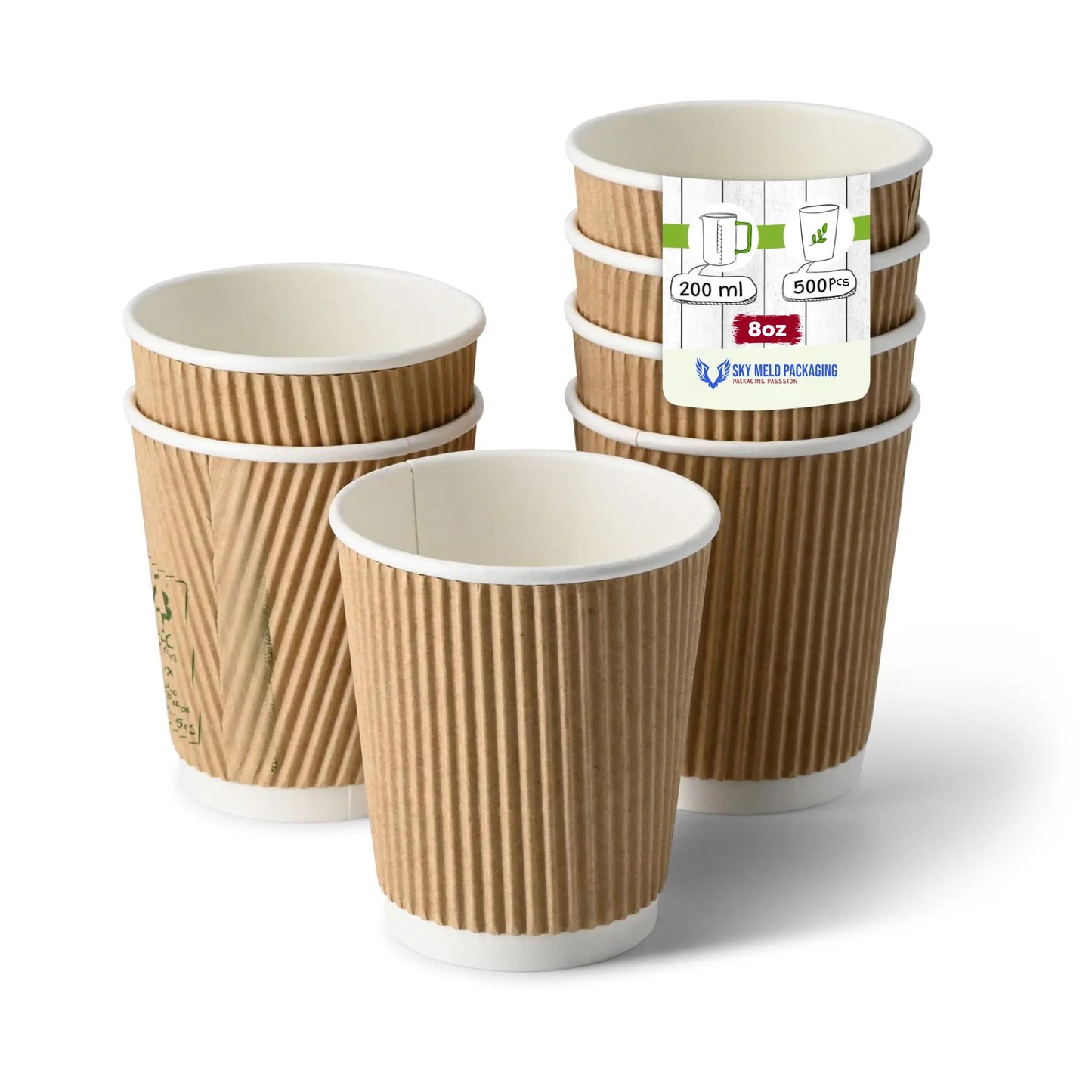 Kraft Ripple Paper Cups