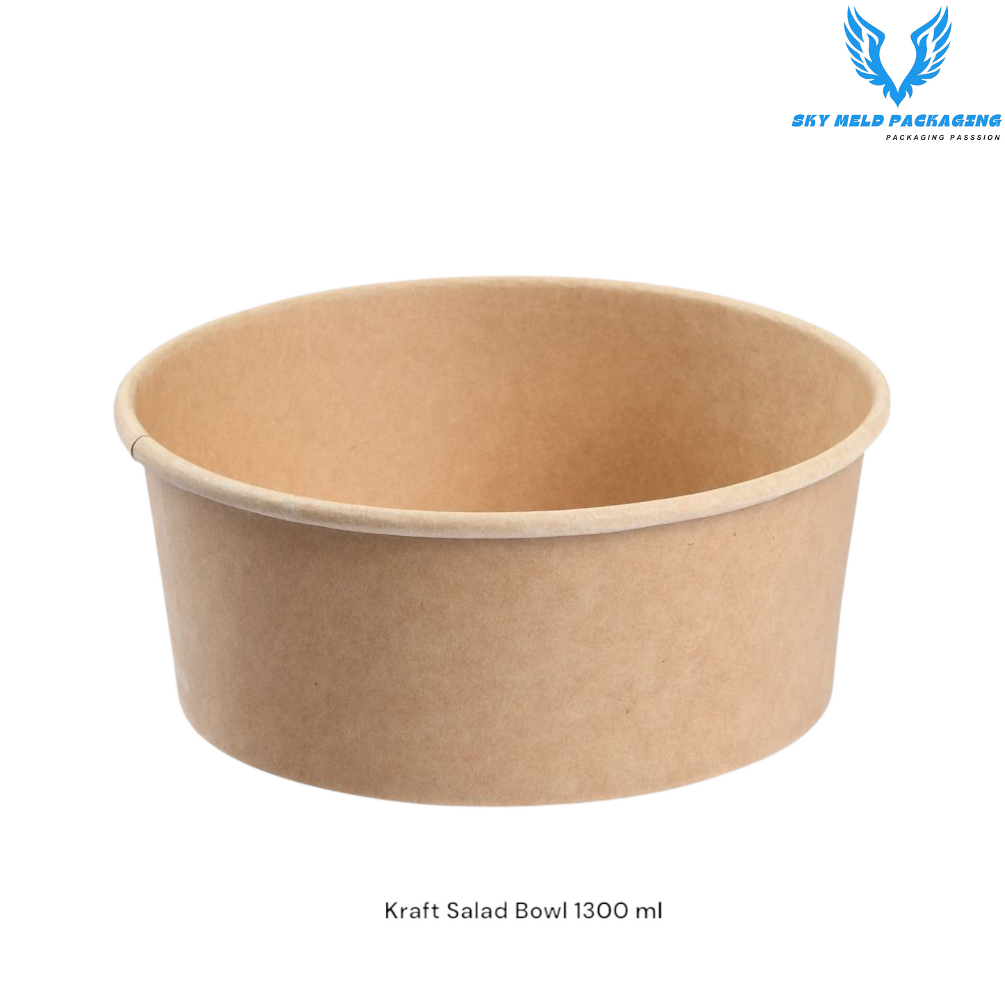 KRAFT SALAD  BOWL BROWN WITH LID 1300 ML