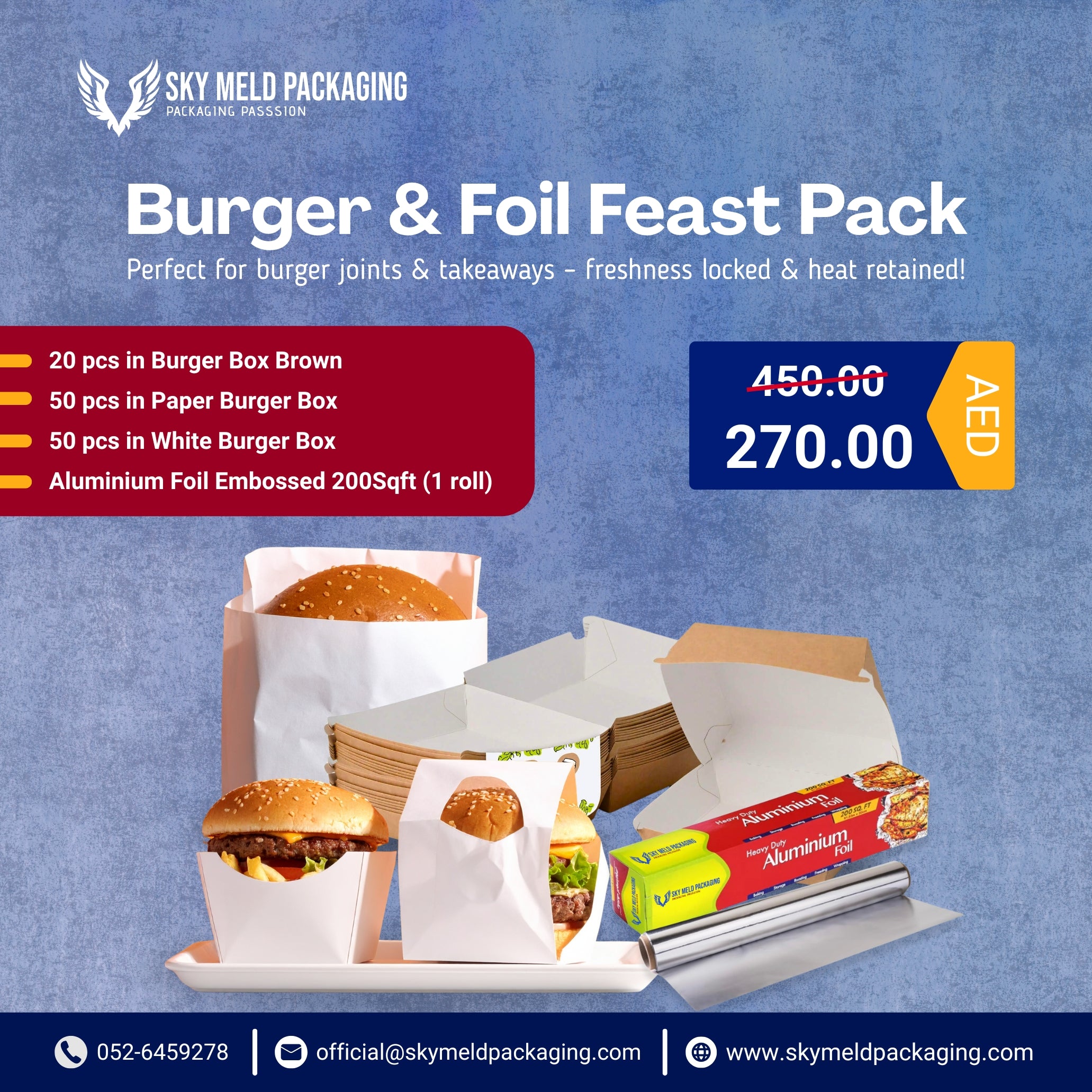 Burger & Foil Feast Pack – SM PACKAGING