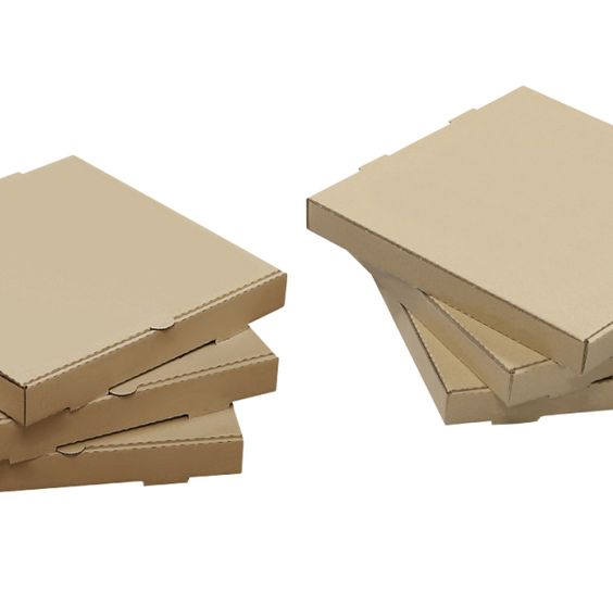 PIZZA BOX BROWN PLAIN 28X28X4