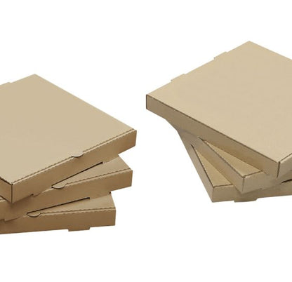 PIZZA BOX BROWN PLAIN 28X28X4