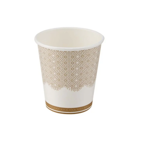Arabic Design Printed White Paper Cup