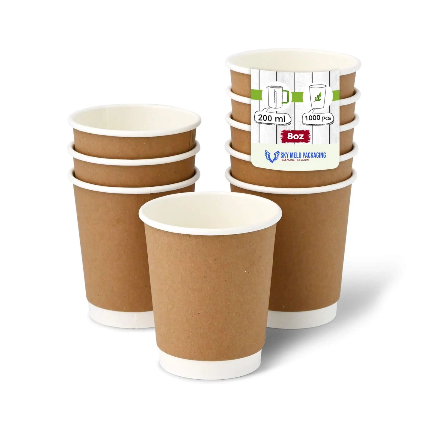 Kraft Double Wall Paper Cups