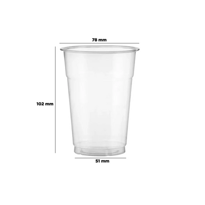 PET Clear Juice Cup 78 Diameter