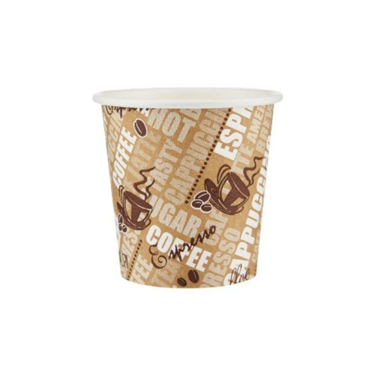 4 Oz Heavy Duty Printed Qhawa Cup