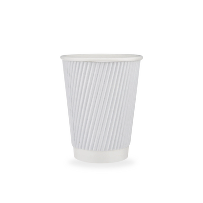 White Ripple Paper Cups