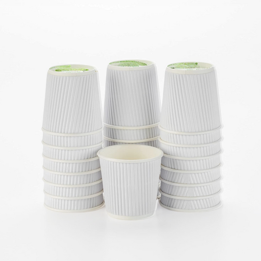 White Ripple Paper Cups