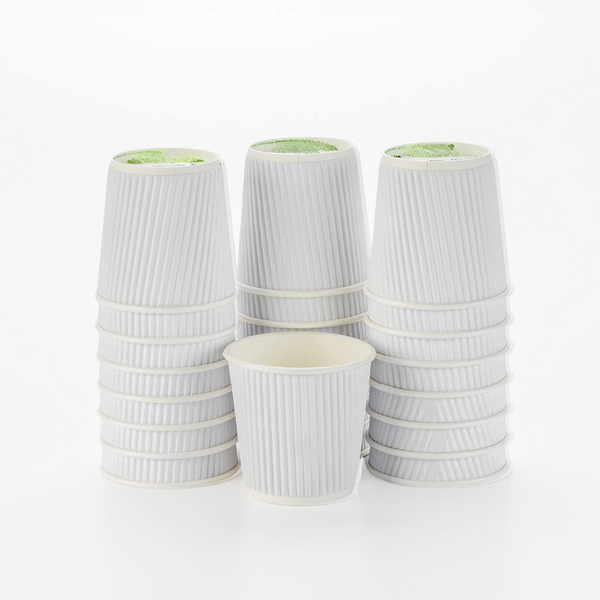 White Ripple Paper Cups – SM PACKAGING