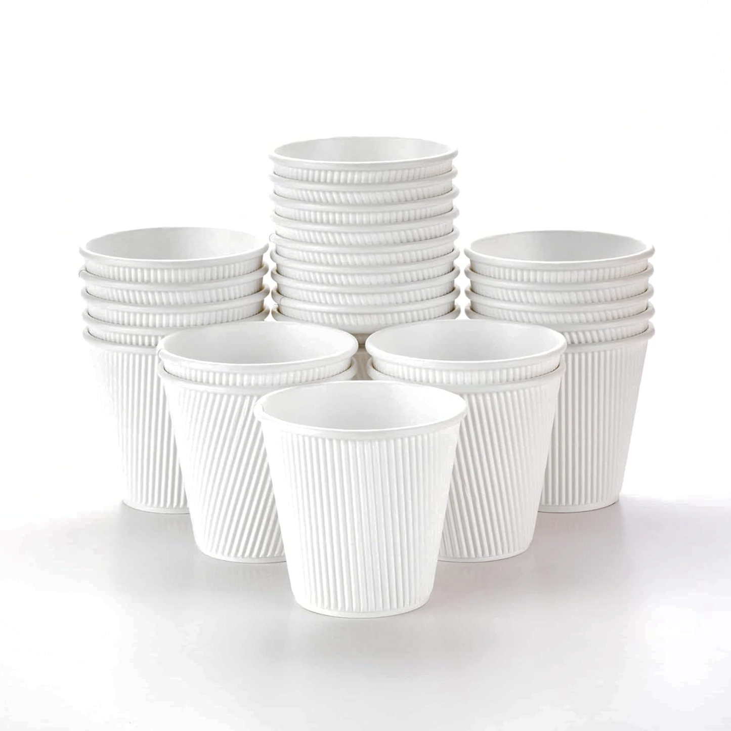 White Ripple Paper Cups