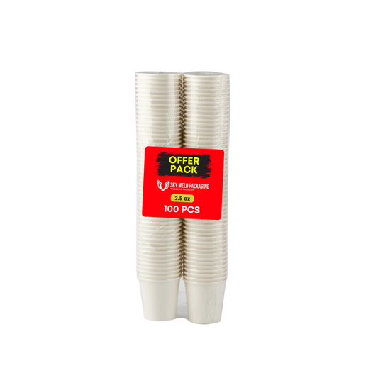 White Single Wall Qhawa Cup Offer Pack