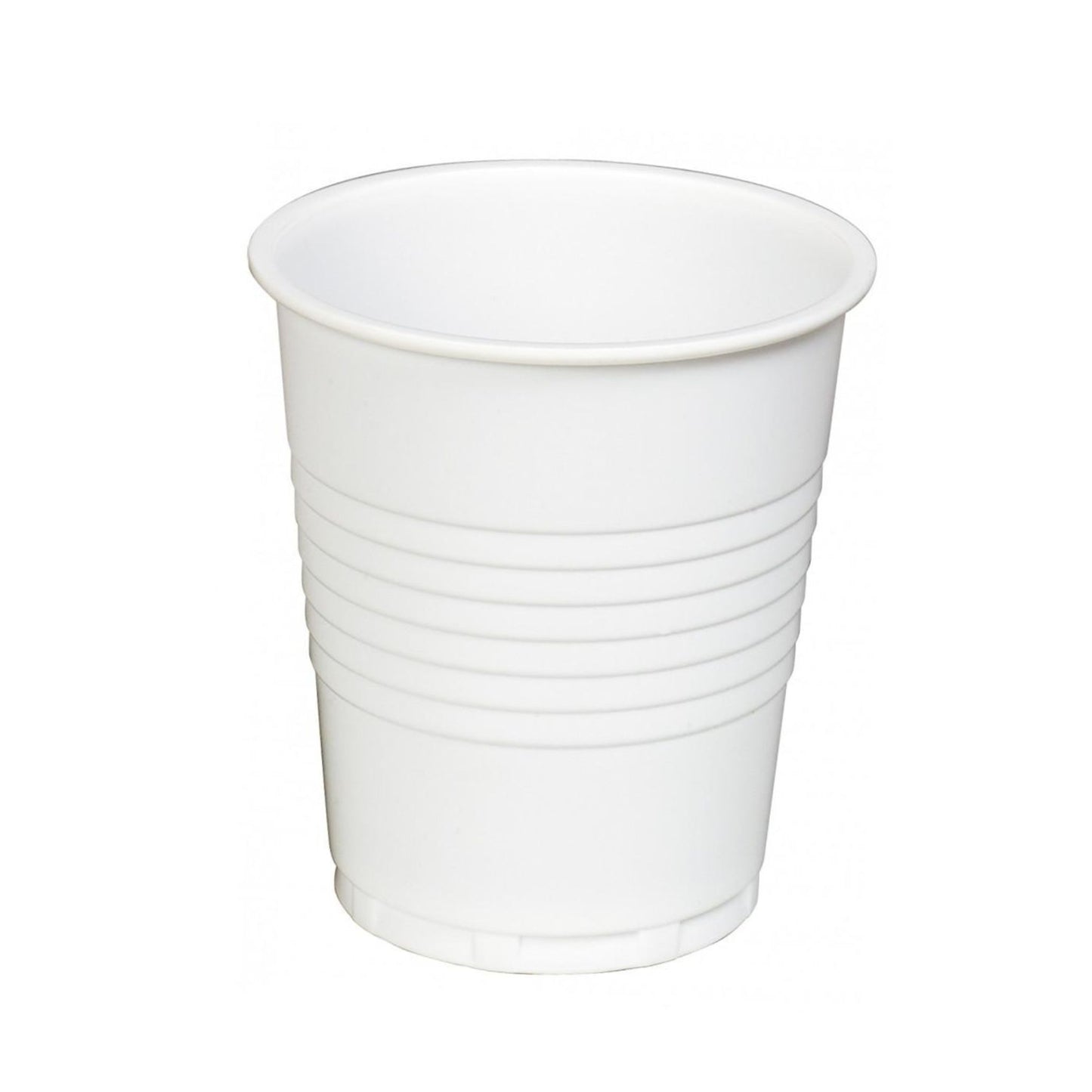 White Plastic Drinking Cup