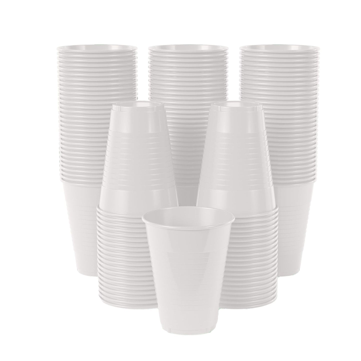 White Plastic Drinking Cup