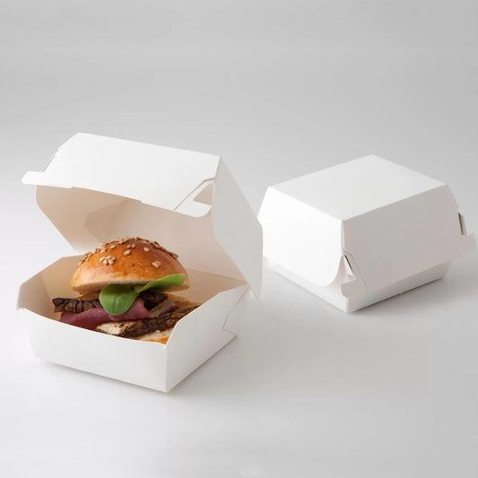 WHITE BURGER BOX (10X10X8)