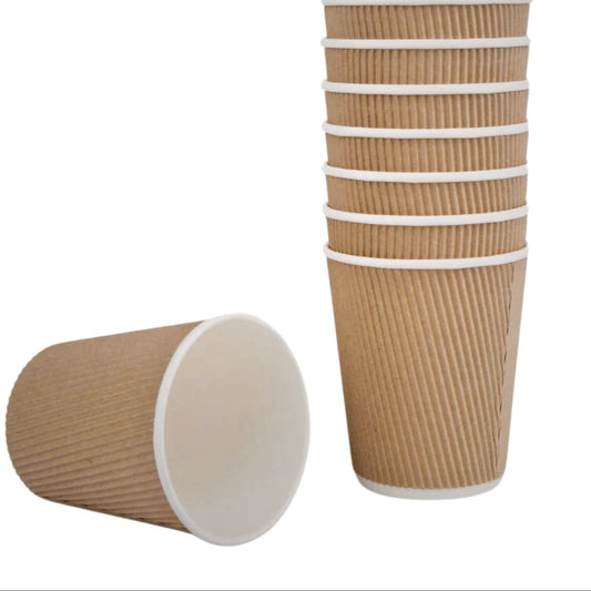 Kraft Ripple Paper Cups