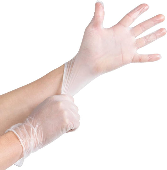 LATEX GLOVES CLEAR  POWDER