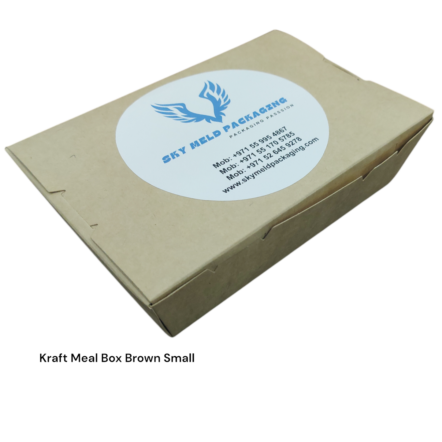 Kraft Lunch Box, 13x10x3.5 cm, perfect for packaging fresh, on-the-go meals.